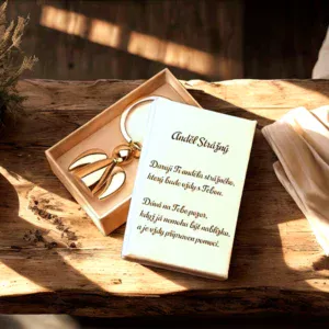 Anděl s věnováním v dárkové krabičce