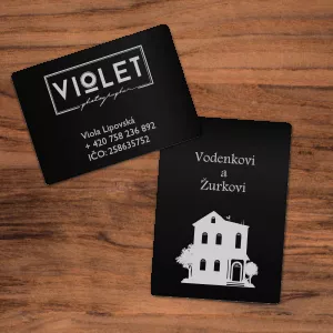 Černá kovová cedulka s vlastním gravírováním 7x10cm