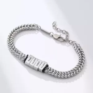 Stříbrný náramek s gravírováním na míru