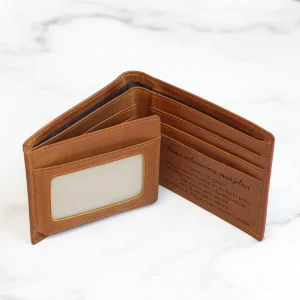 Pánská kožená peněženka s vlastním gravírováním