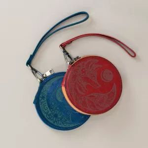 Kulatá peněženka s vlastním gravírováním